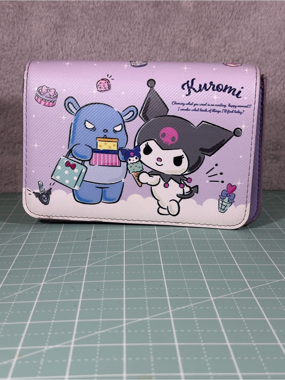 Kuromi Girls Purse with Shoulder Strap Travel
